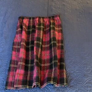 Plaid Red and Black Women's Skirt